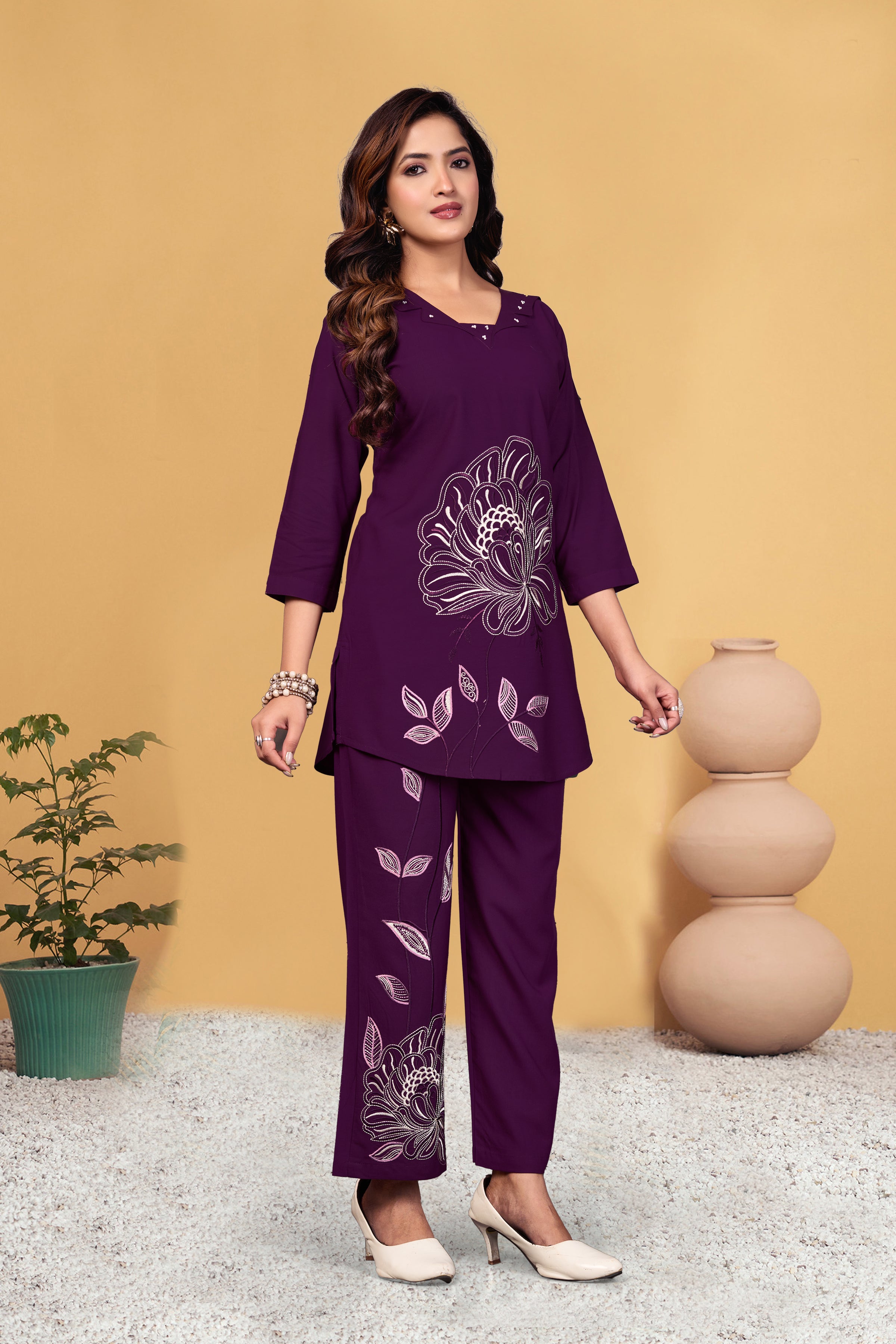 Heavy viscose Rayon Co-Ords Set KADV-133