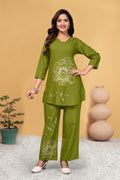 Premium Designer Embroidered Co-ord Set of Reyon Fabric