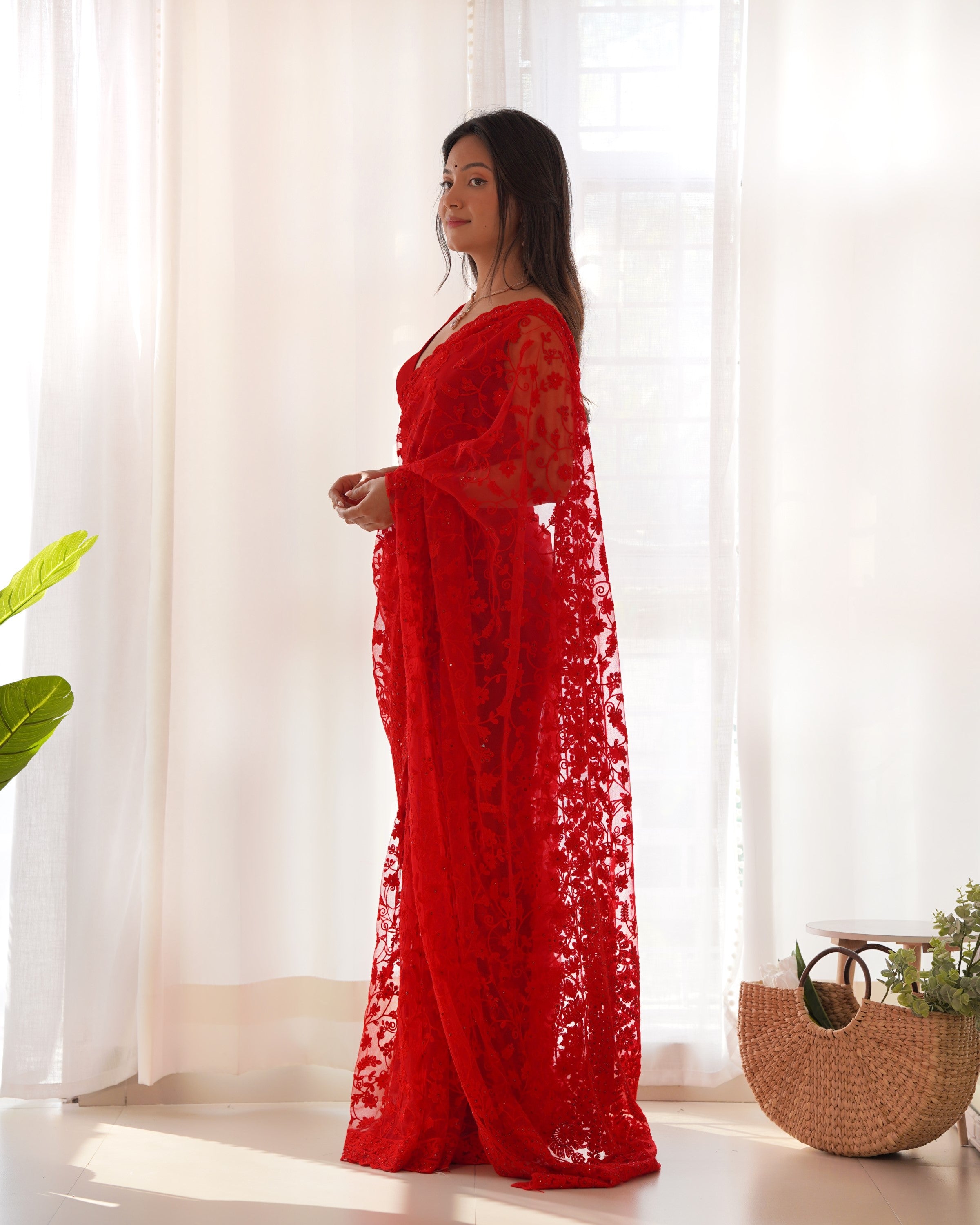 Kalikar RV Maharani Heavy Butterfly Net - Red