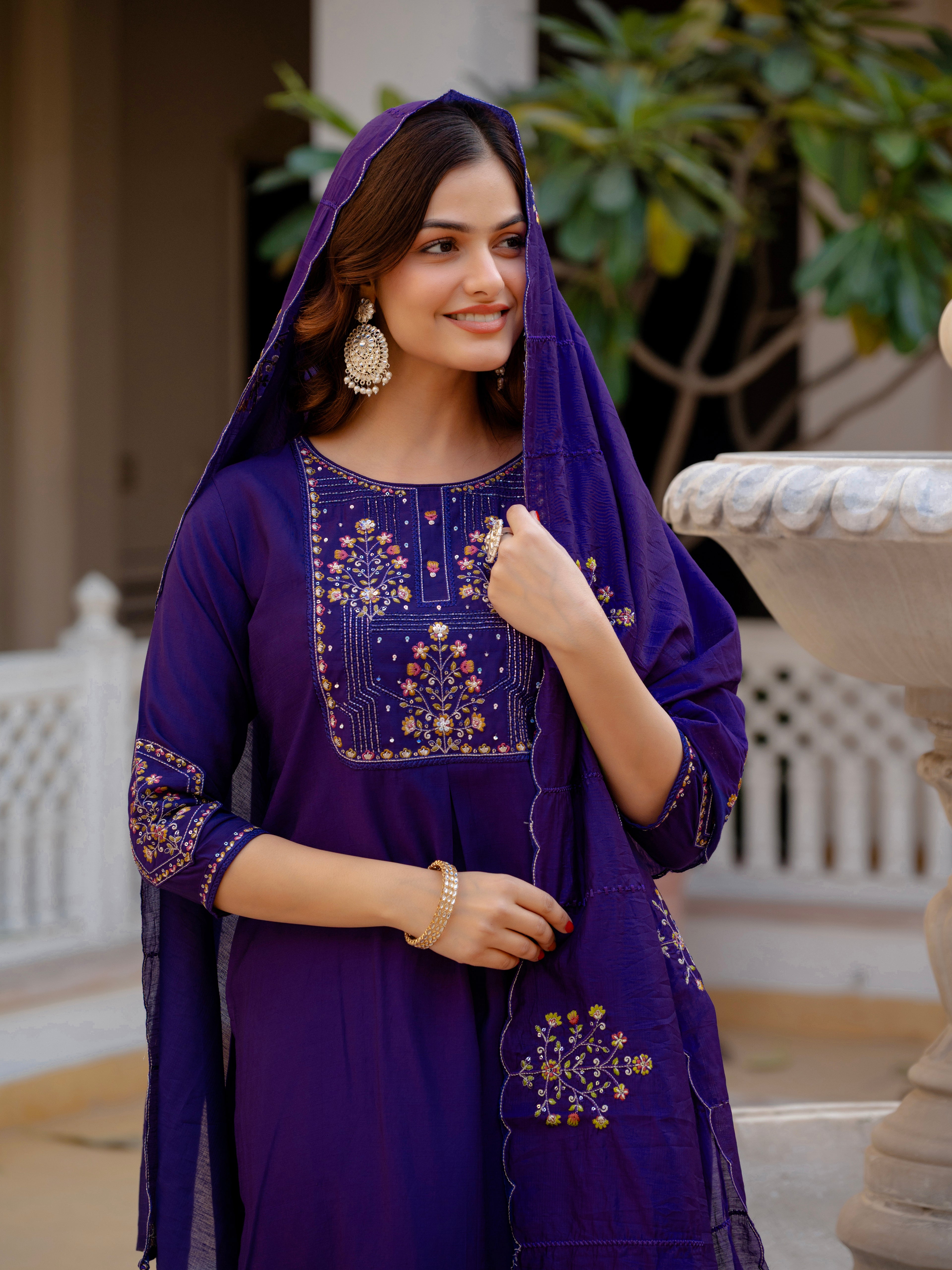 KalikarPure Viscose Mango Silk Kurta Set  (Stitched) KADV-144