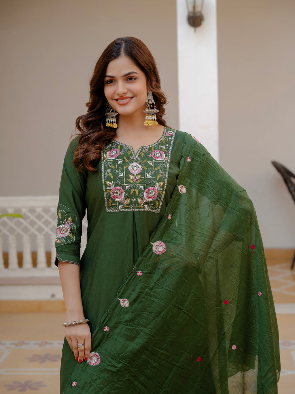 Kalikar Pure Viscose Mango Silk Kurta Set  (Stitched) KADV-145