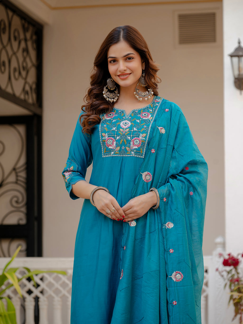 Kalikar Pure Viscose Mango Silk Kurta Set  (Stitched) KADV-145