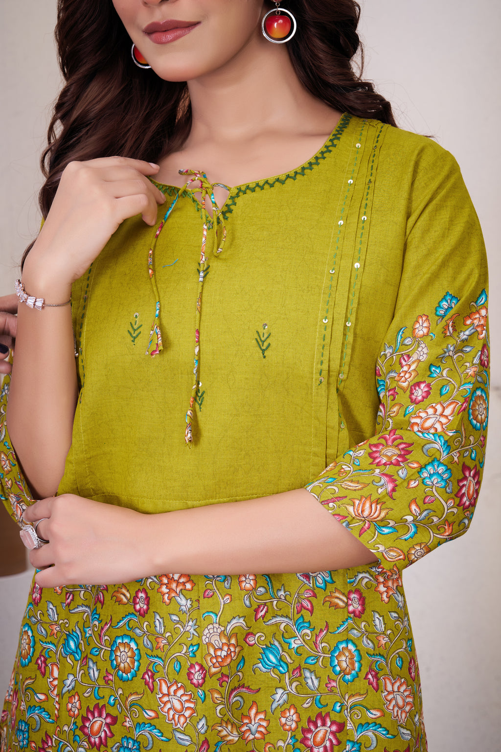 Designer Printed Co-ord Set of Cotton Fabric