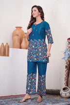 Designer Printed Co-ord Set of Cotton Fabric