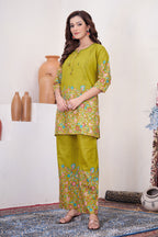 Designer Printed Co-ord Set of Cotton Fabric