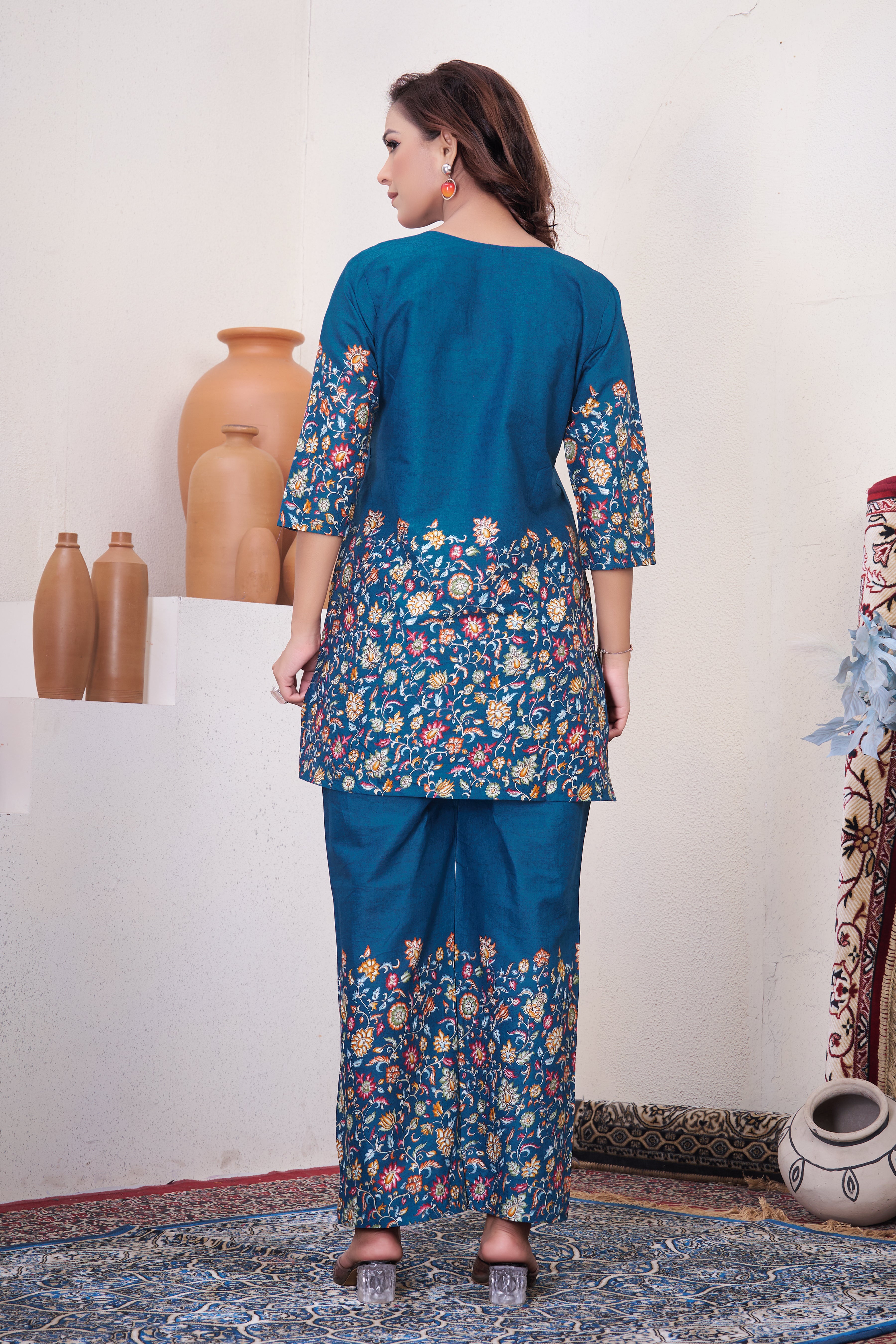 Designer Printed Co-ord Set of Cotton Fabric