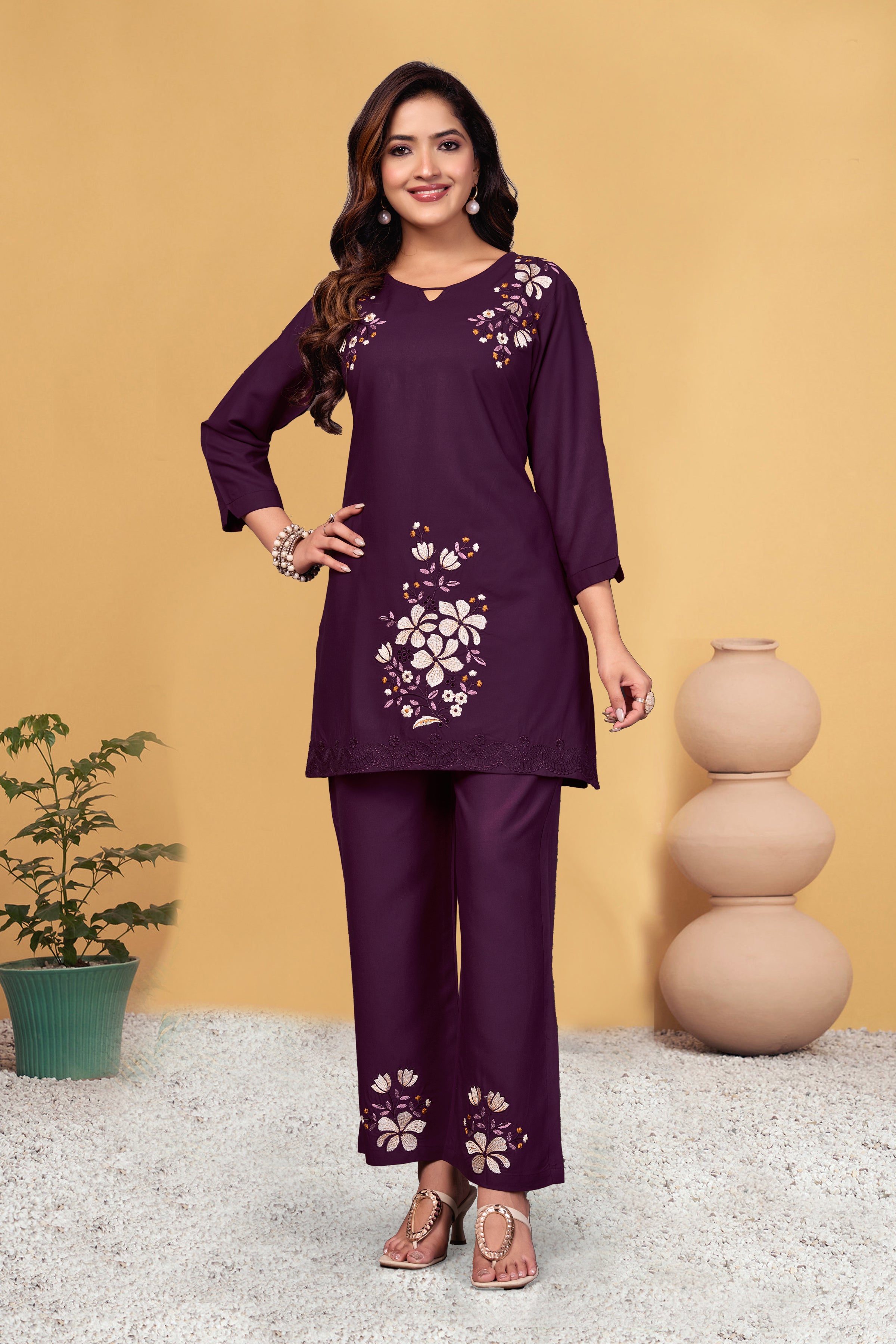 Heavy viscose Rayon Co-Ords Set KADV-132