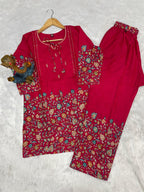 Designer Printed Co-ord Set of Cotton Fabric