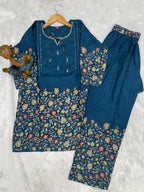 Designer Printed Co-ord Set of Cotton Fabric