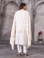 Elegant Straight Kurti Pant Dupatta Set of White