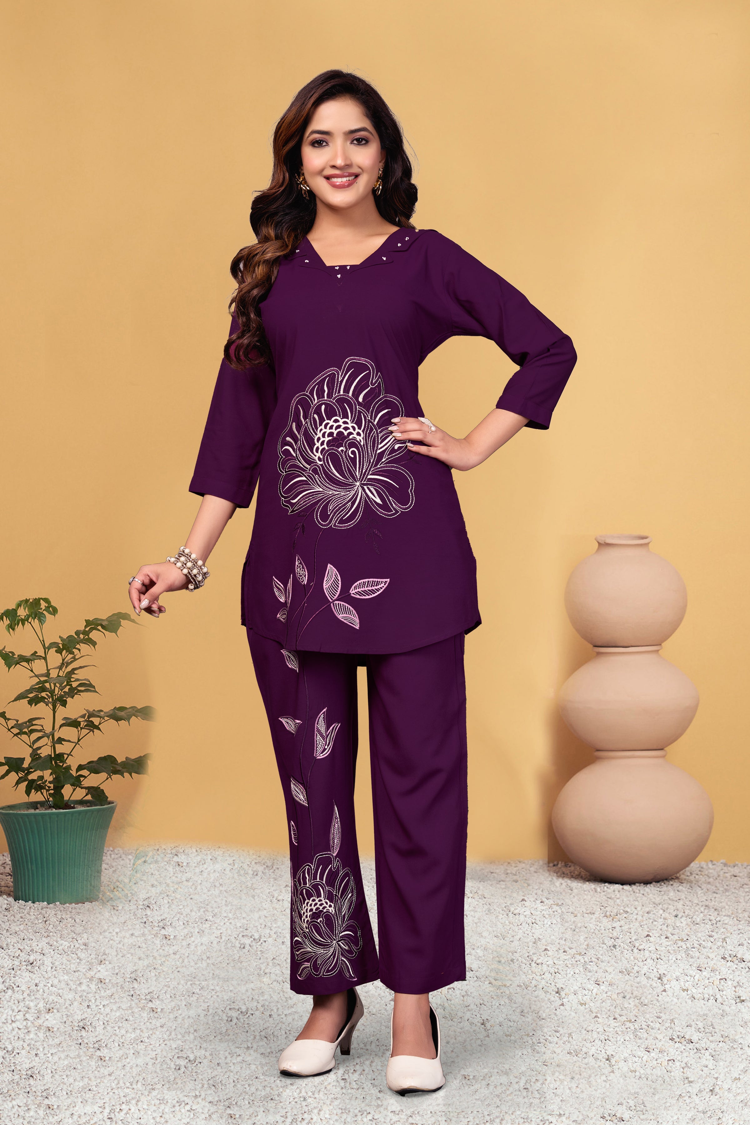 Heavy viscose Rayon Co-Ords Set KADV-133