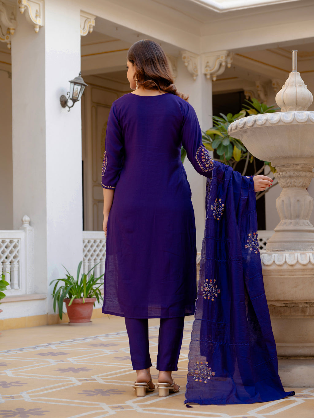 KalikarPure Viscose Mango Silk Kurta Set  (Stitched) KADV-144