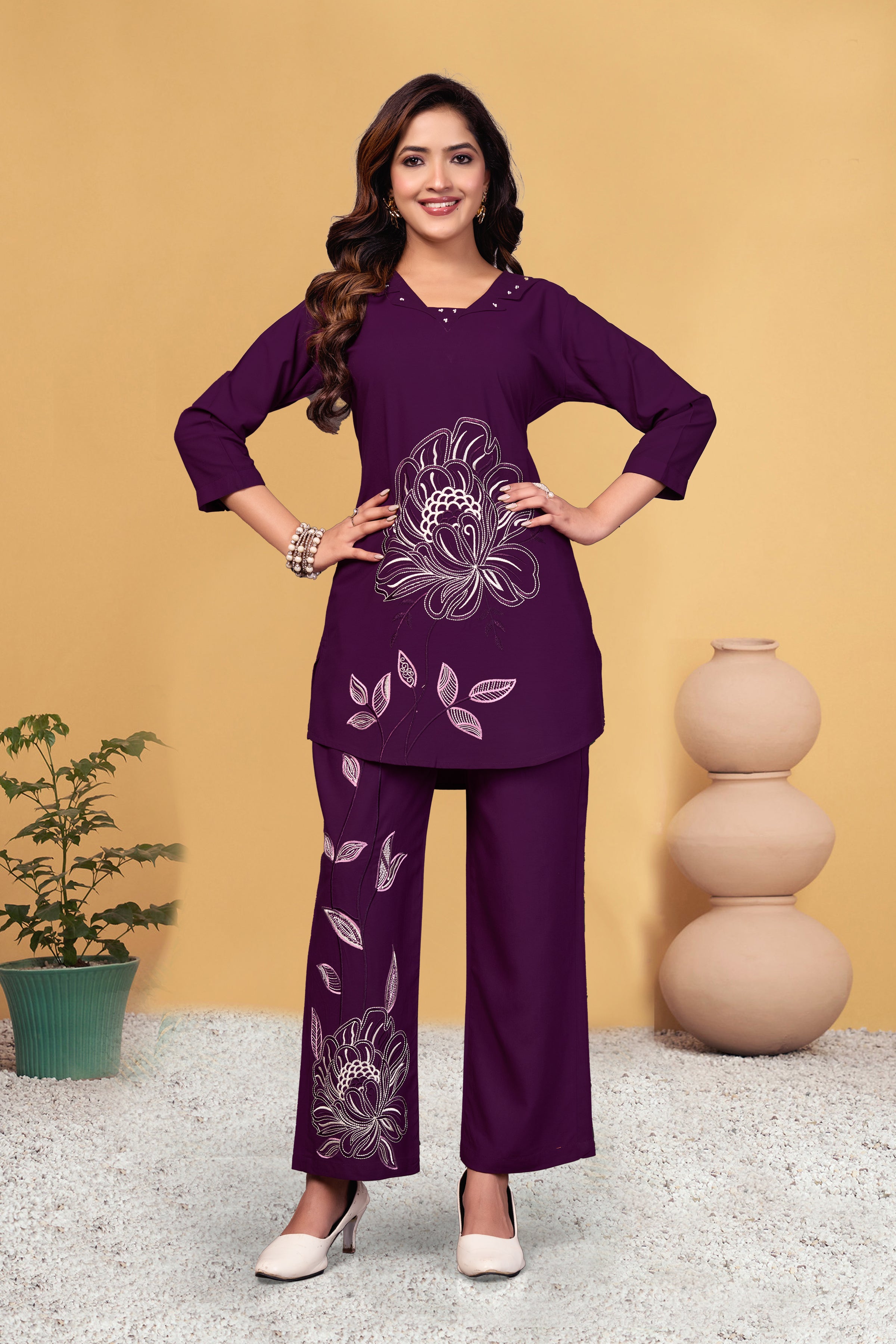 Heavy viscose Rayon Co-Ords Set KADV-133