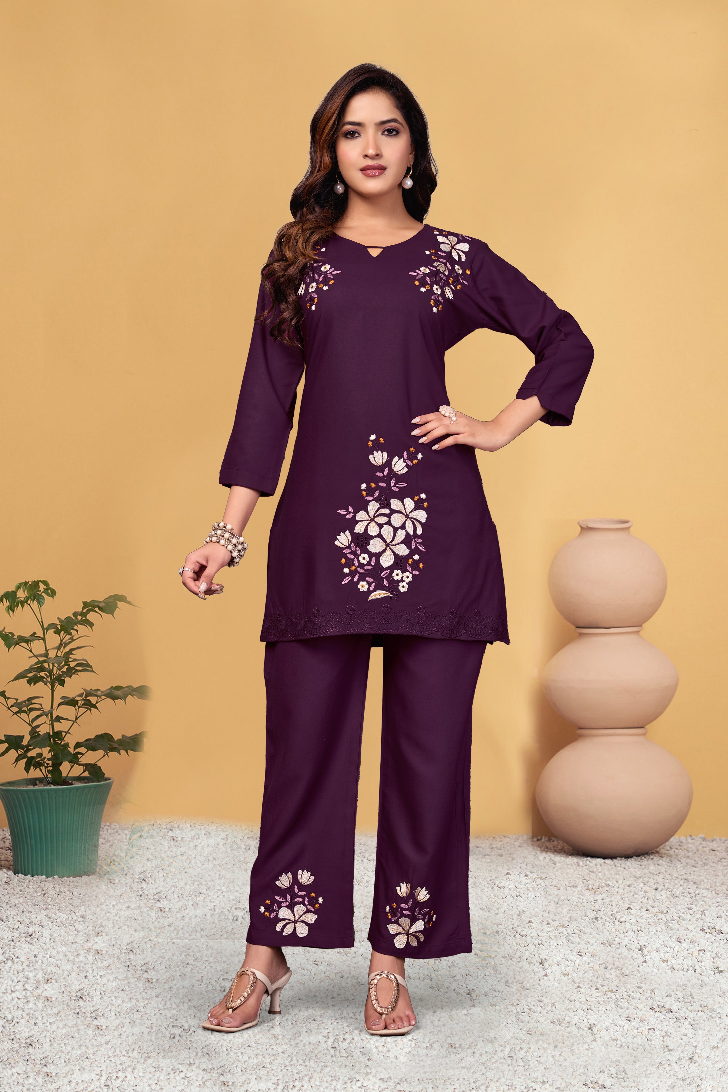 Heavy viscose Rayon Co-Ords Set KADV-132