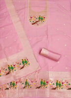 Maharashtra's Royal Heritage Unstitched Dress Material VOL-003 -Pink Kalikar