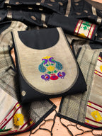 Black Color Paithani woven Pattern Top, Bottom & Dupatta Dress Material