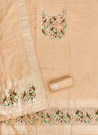 Chiiku Color Paithani woven Pattern Top, Bottom & Dupatta Dress Material
