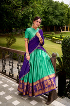 Kalikar Zari Weaving Work Lehenga With Blouse-2028