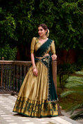 Kalikar Zari Weaving Work Lehenga With Blouse-2028