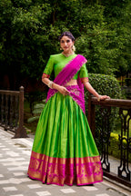 Kalikar Zari Weaving Work Lehenga With Blouse-2028