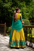 Kalikar Zari Weaving Work Lehenga With Blouse-2028