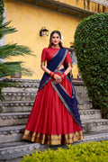 Kalikar Harvani  Zari Weaving Work Lehenga With Blouse-2029
