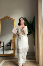 Kalikar Fendi Crush with Zari & Sequins Embroidered work - KLM10