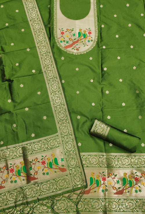 Maharashtra's Royal Heritage Unstitched Dress Material VOL-003 -Mendhi Kalikar