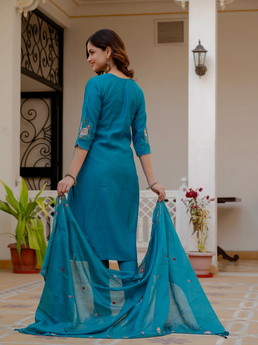 Kalikar Pure Viscose Mango Silk Kurta Set  (Stitched) KADV-145