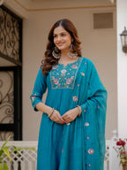 Kalikar Pure Viscose Mango Silk Kurta Set  (Stitched) KADV-145