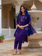 KalikarPure Viscose Mango Silk Kurta Set  (Stitched) KADV-144