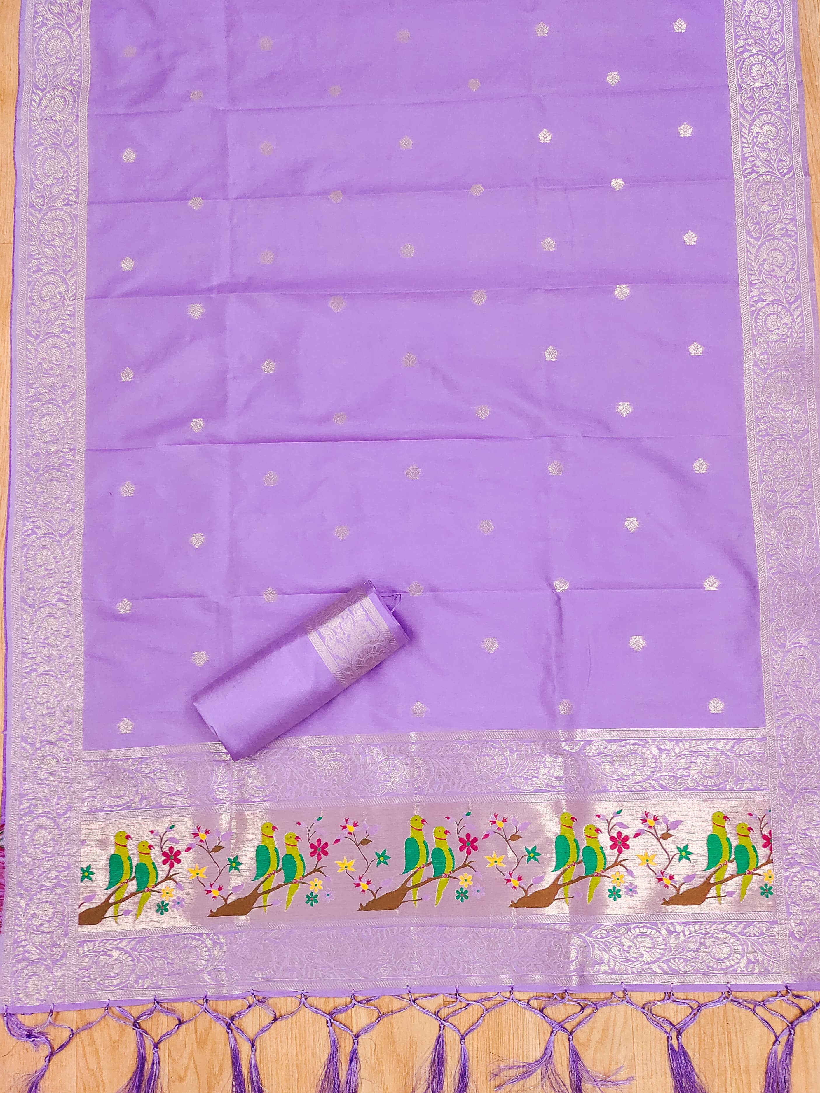 Maharashtra's Royal Heritage Unstitched Dress Material VOL-003 -Purple