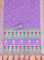 Purple Color Paithani woven Pattern Top, Bottom & Dupatta Dress Material