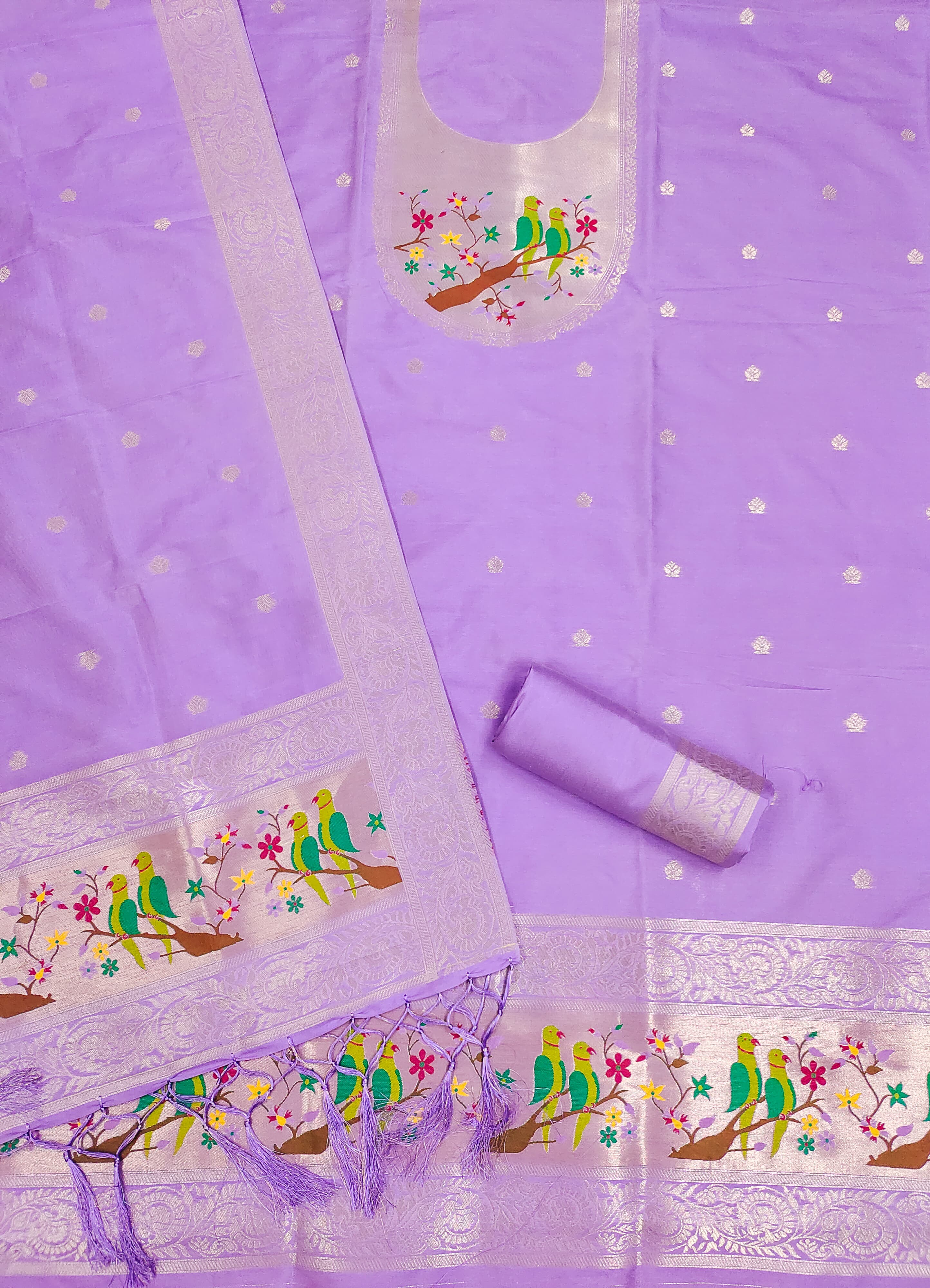 Maharashtra's Royal Heritage Unstitched Dress Material VOL-003 -Purple