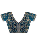 Kalikar Soft Zimmy choo Silk Rama - RV- Silver Gold