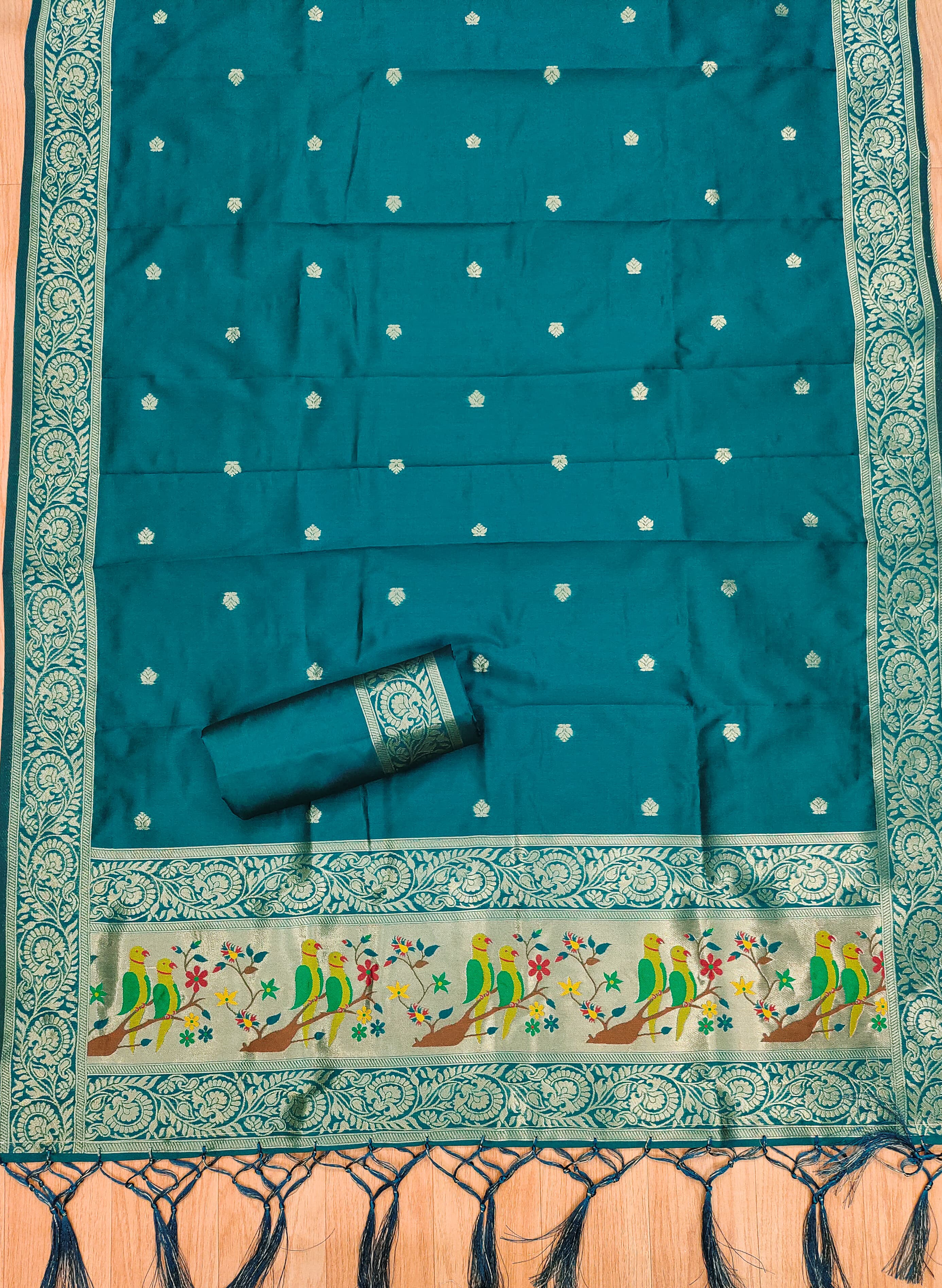 Maharashtra's Royal Heritage Unstitched Dress Material VOL-003 -Rama