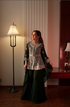 Kalikar Fendi Crush with Zari & Sequins Embroidered work - KLM14