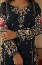 Kalikar Fendi Crush with Zari & Sequins Embroidered work - KLM13