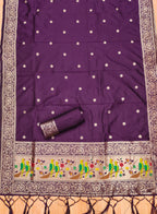 Maharashtra's Royal Heritage Unstitched Dress Material VOL-003 -Wine Kalikar