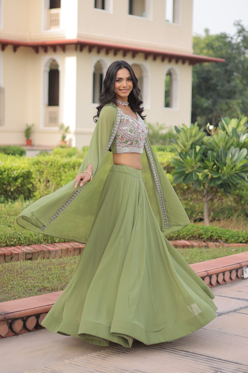 Kalikar Gold Crush with Sequins & Zari Embroidered Work-7152