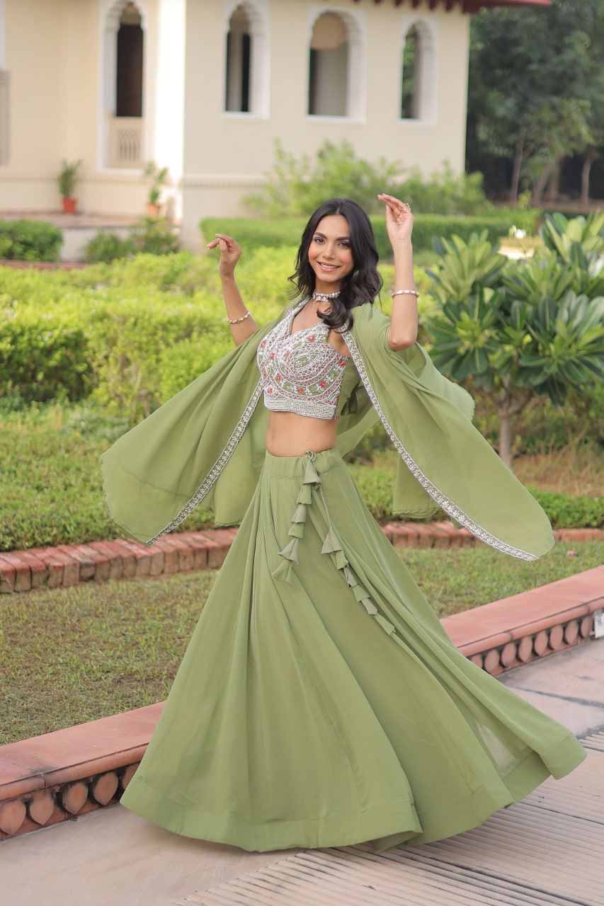 Kalikar Gold Crush with Sequins & Zari Embroidered Work-7152