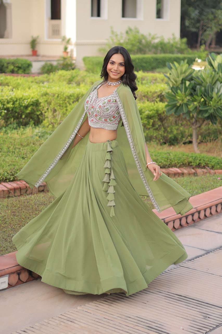 Kalikar Gold Crush with Sequins & Zari Embroidered Work-7152