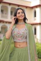 Kalikar Gold Crush with Sequins & Zari Embroidered Work-7152