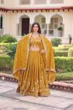 Kalikar NC Vichitra Silk With Heavy Sequins & Zari Embroidered work -7156