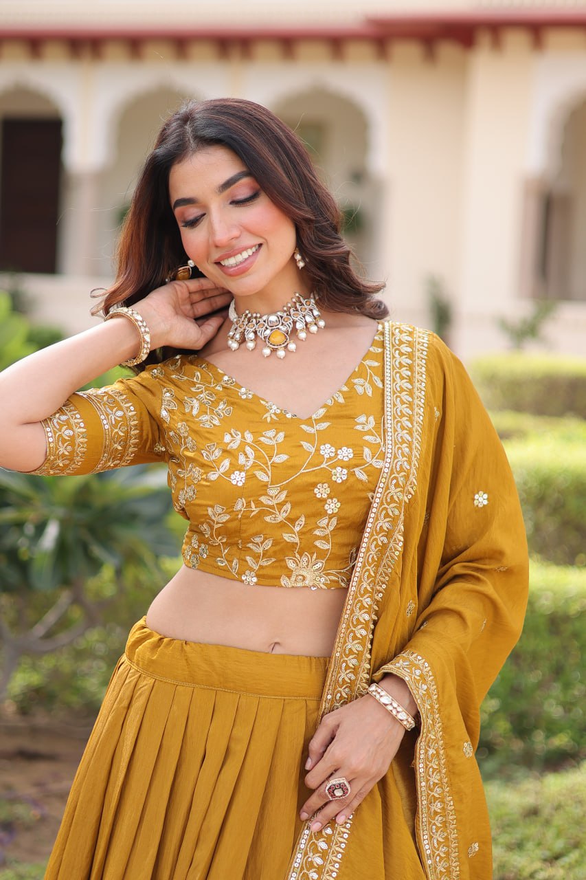 Kalikar NC Vichitra Silk With Heavy Sequins & Zari Embroidered work -7156