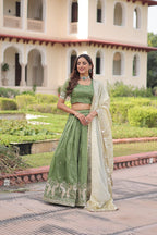 Kalikar Gold Crush with Sequins & Zari Embroidered Work-7150