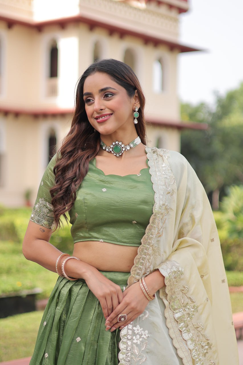 Kalikar Gold Crush with Sequins & Zari Embroidered Work-7150