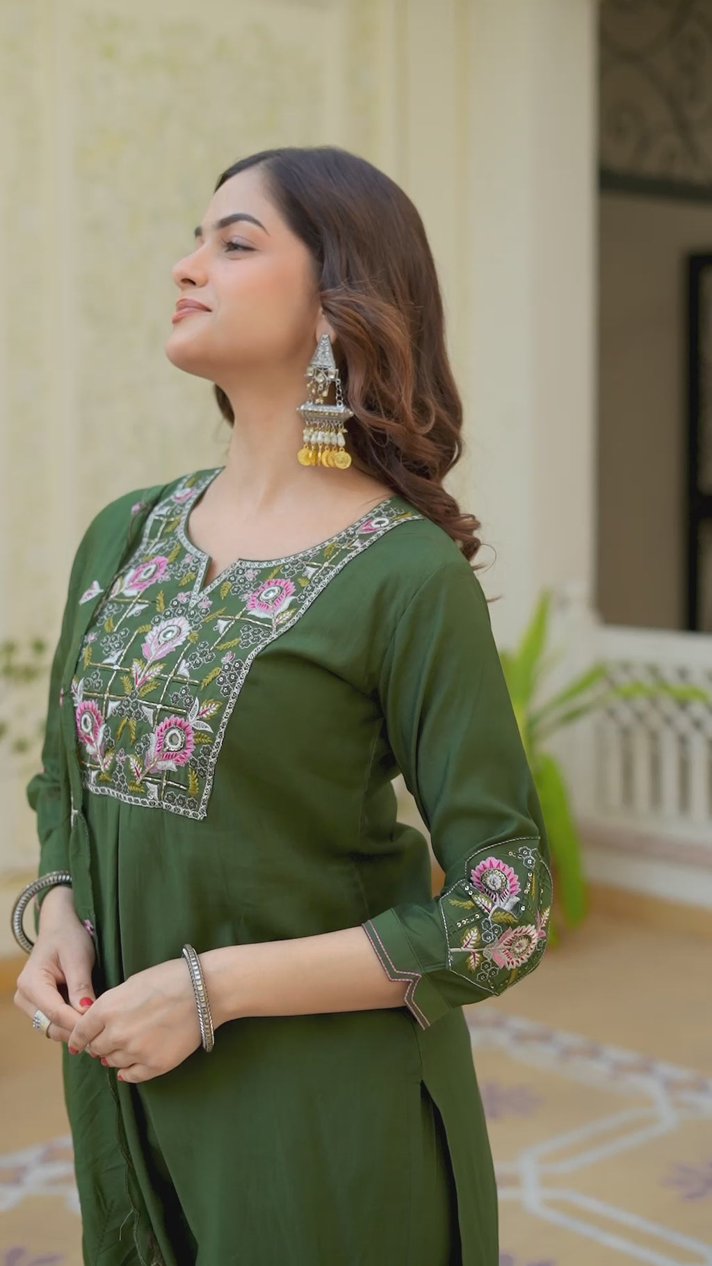 Kalikar Pure Viscose Mango Silk Kurta Set  (Stitched) KADV-145