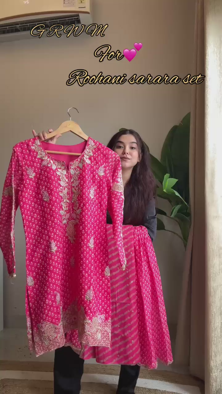 Kalikar Fendi Crush with Zari & Sequins Embroidered work - KLM07