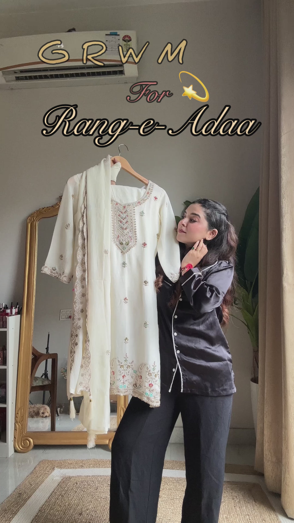 Kalikar Fendi Crush with Zari & Sequins Embroidered work - KLM10